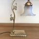 Lamp art nouveau lampshade tulip white