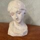 Vintage plaster bust of a woman