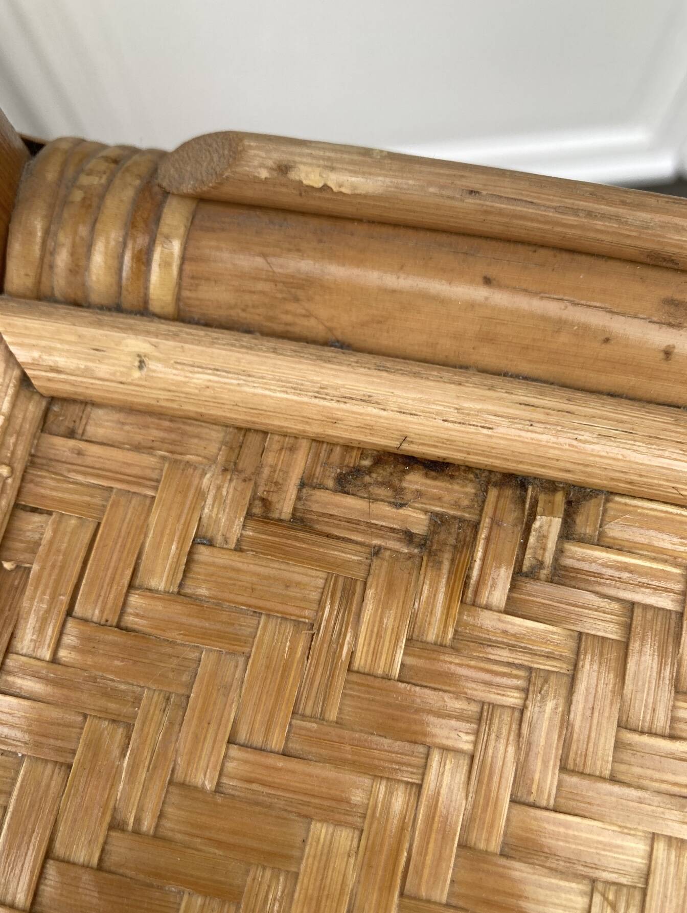 Vintage rattan chiffonier