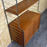 60s 70s teak shelf wall shelf WHB Germany string shelf Danish design