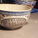 Bowl earthenware of gien cashmere decoration