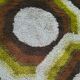 1970s Gorgeous Space Age Luxury Rug by Desso with Original Label.