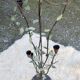 Candle holder, vintage metal chandelier