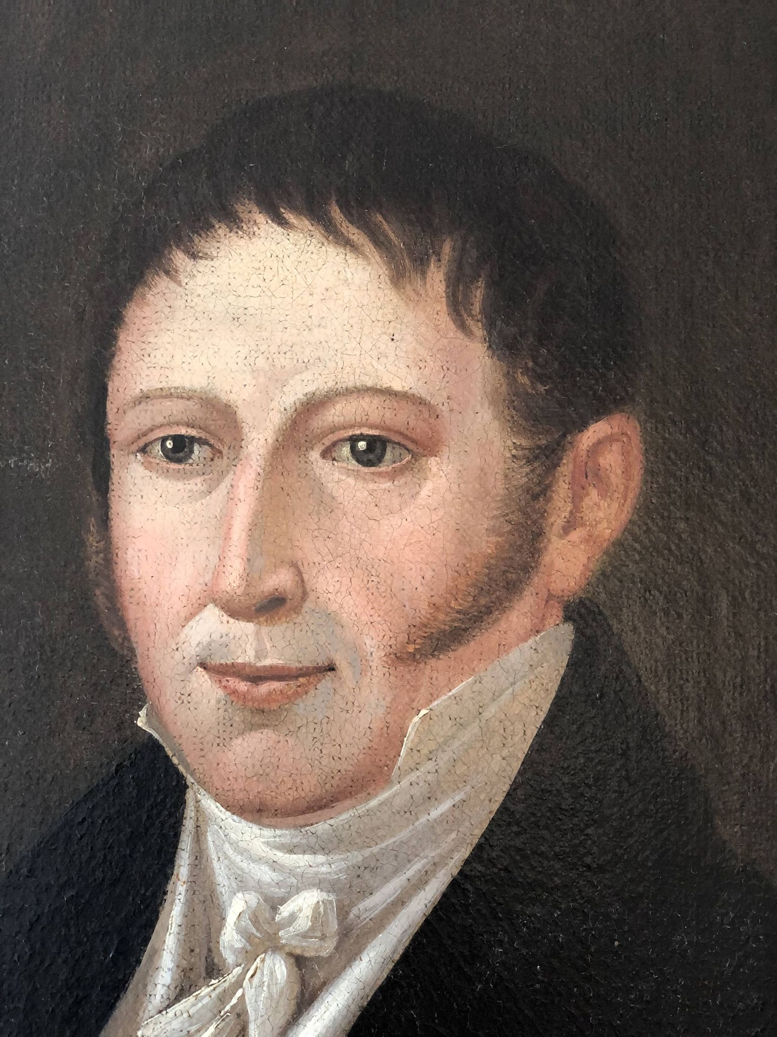 Antique Portrait Painting of a German Gentleman, 19th century