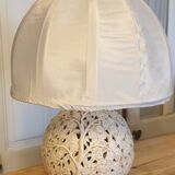 Openwork ceramic lamp