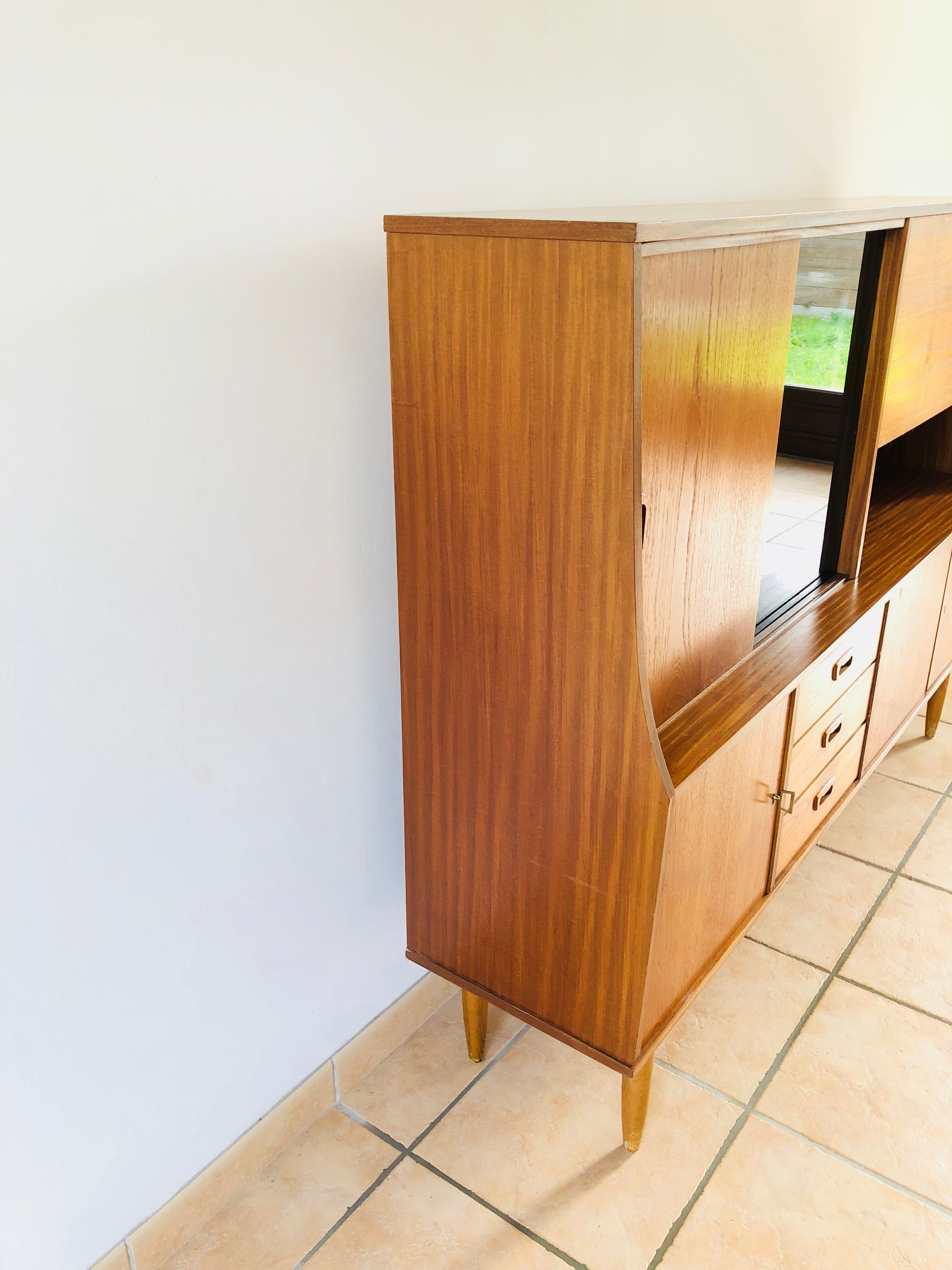 Scandinavian high teak enfilade 1960