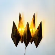 Model 5160 Brutalist Wall Light By Svend Aage Holm-Sørensen For Holm-Sørensen & Co, Denmark, 1960S