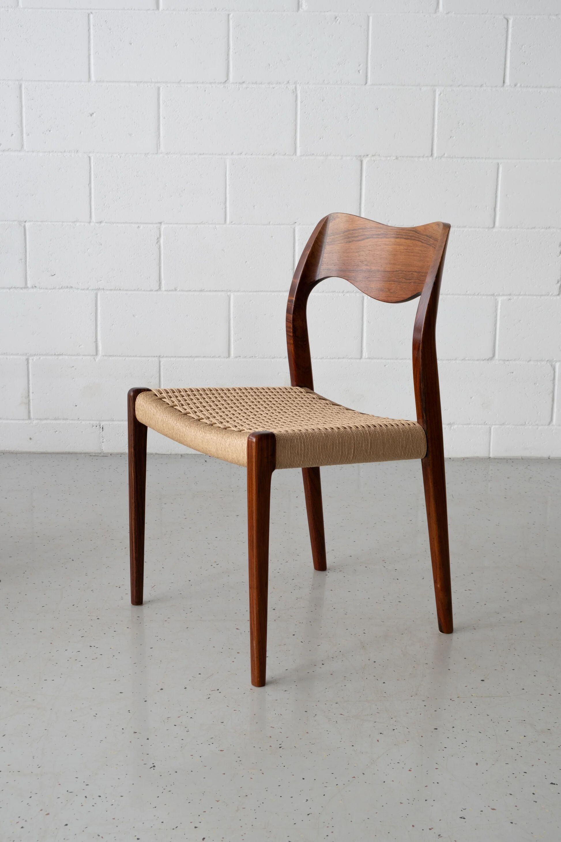 JL Møller dining chairs model 71, rosewood