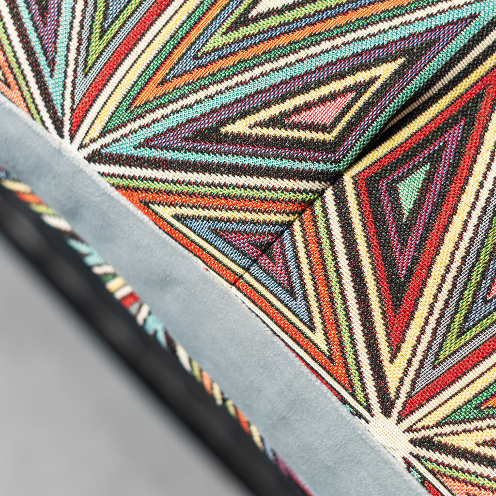 Armchair wood woven Roberti rattan vintage 70s vintage