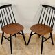 Duo de chaises scandinaves 1955