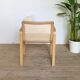 Fauteuil vintage en cannage