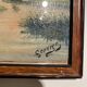 Old painting, orientalist landscape, signed George 20th century
