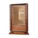 Art Deco showcase 1930 Zebrano, Sycamore and brass foot mustache