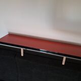 Vintage red formica shelf