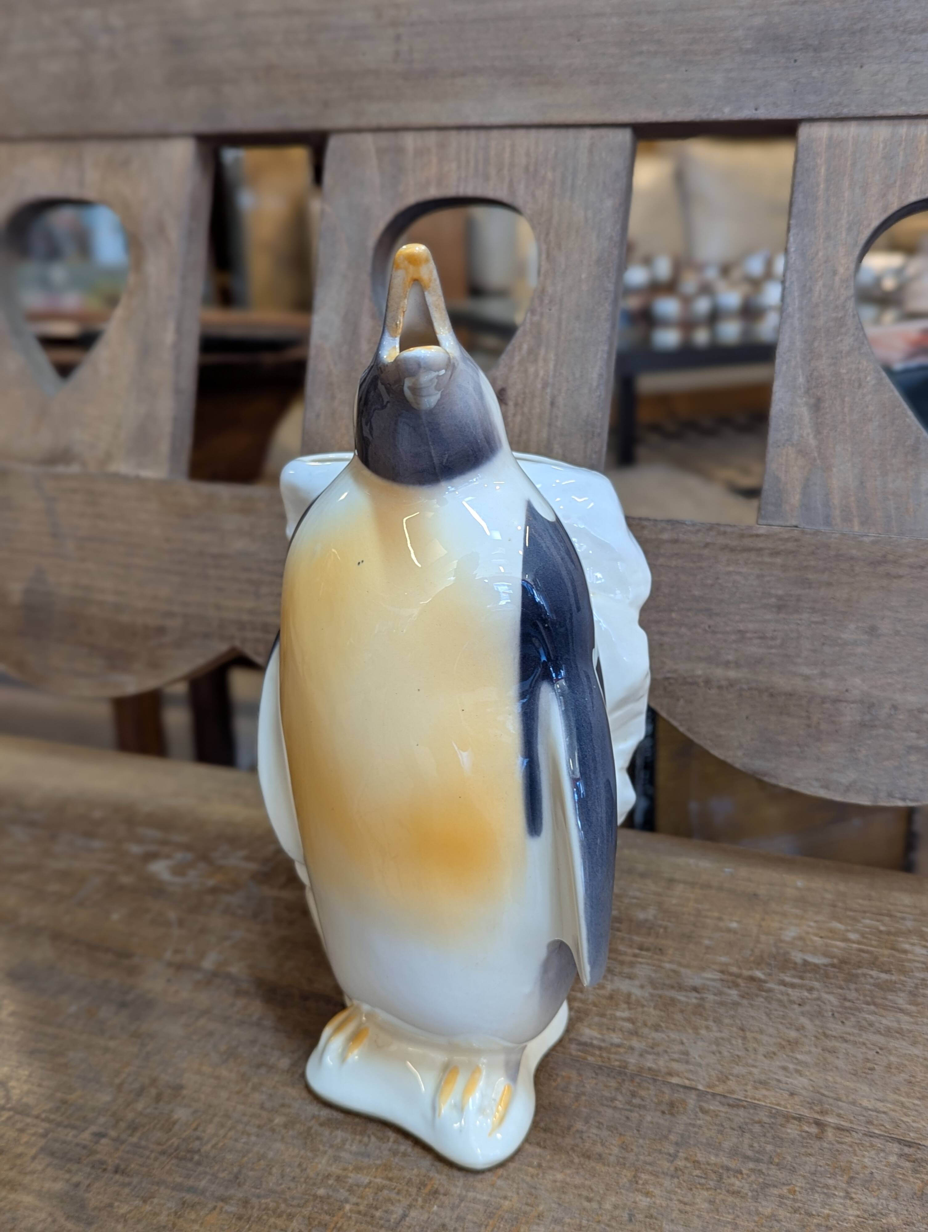 Pichet vintage pingouin barbotine