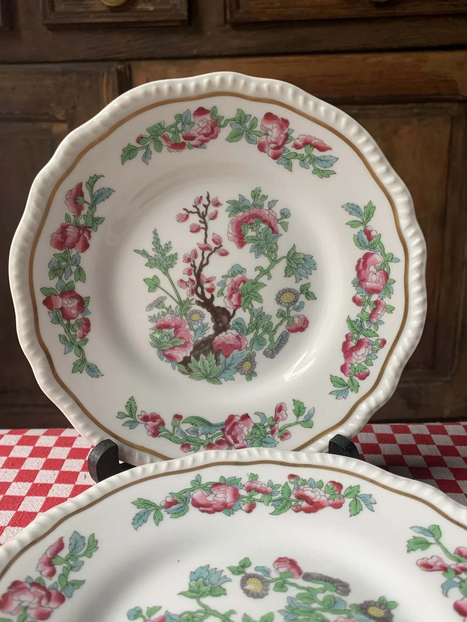 5 dessert plates Bernardaud Arbre des Indes anciennes
