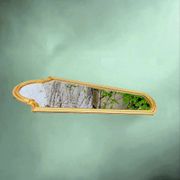 Large wall mirror in gilded resin – neoclassical style – 1970s
