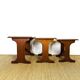 1960s Scandinavian nesting coffee table in teak.