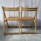 Pair of vintage folding chairs