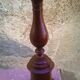 Lampe en bois fruitier