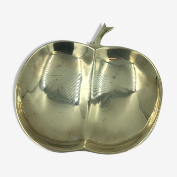 Empty pocket shaped like an apple brass