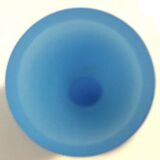 Blue opaline footed vase