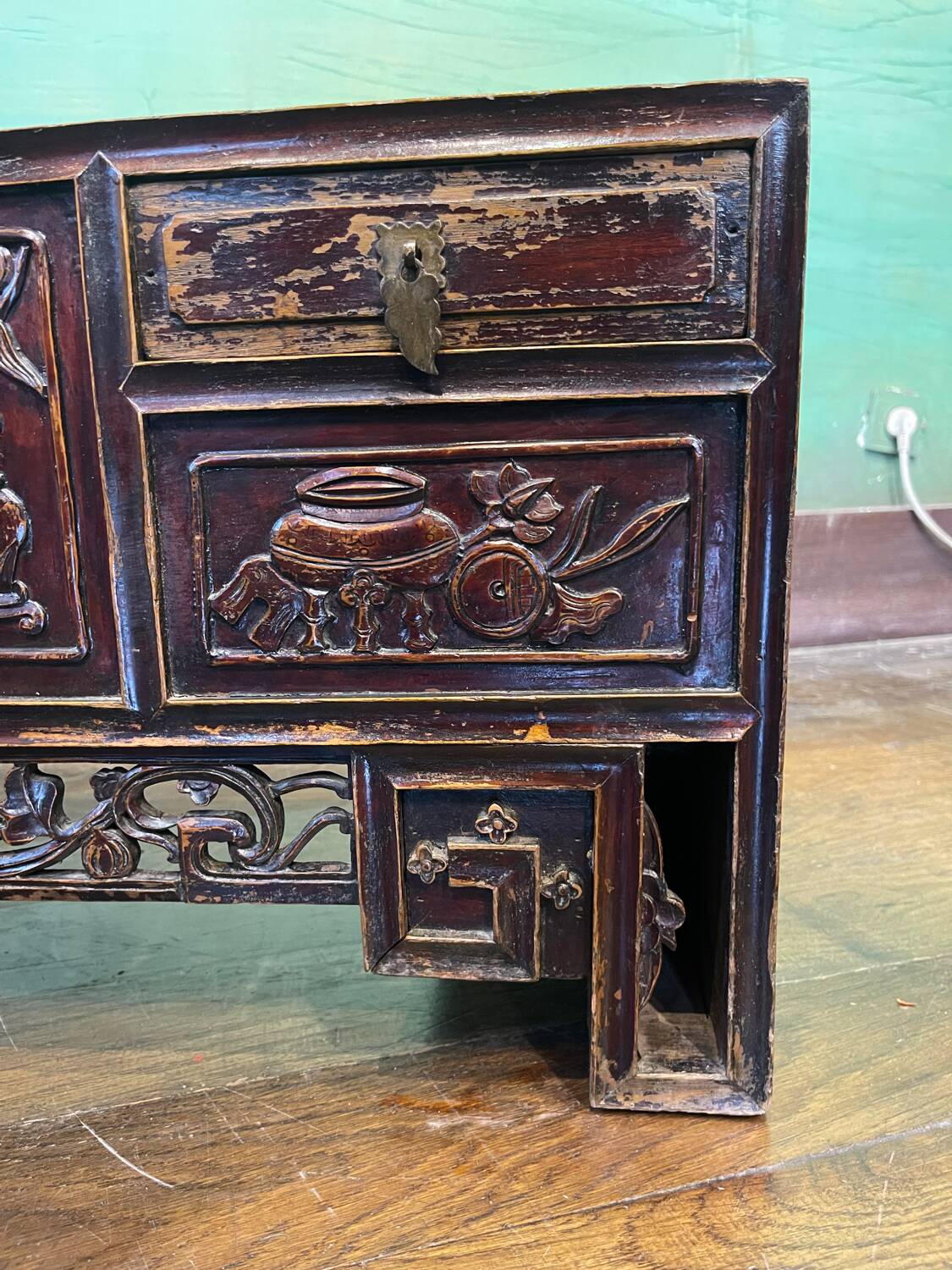 Antique Chinese low cabinet