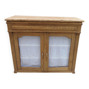 Buffet ancien en bois - gris