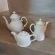 Set of 3 antique teapots/coffee pots