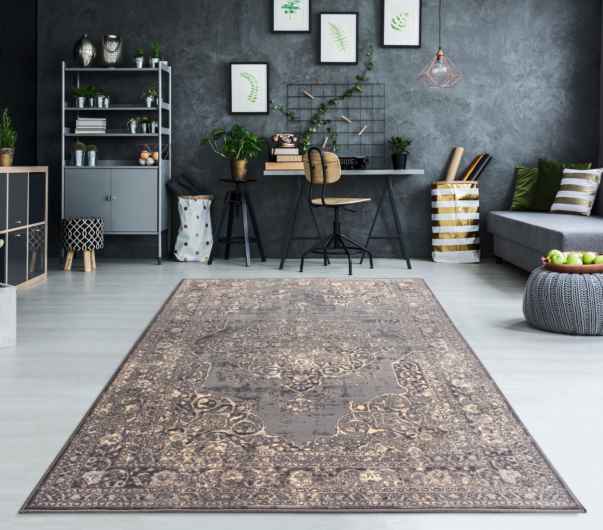 Dark Oriental Persian Carpet 160x230 cm