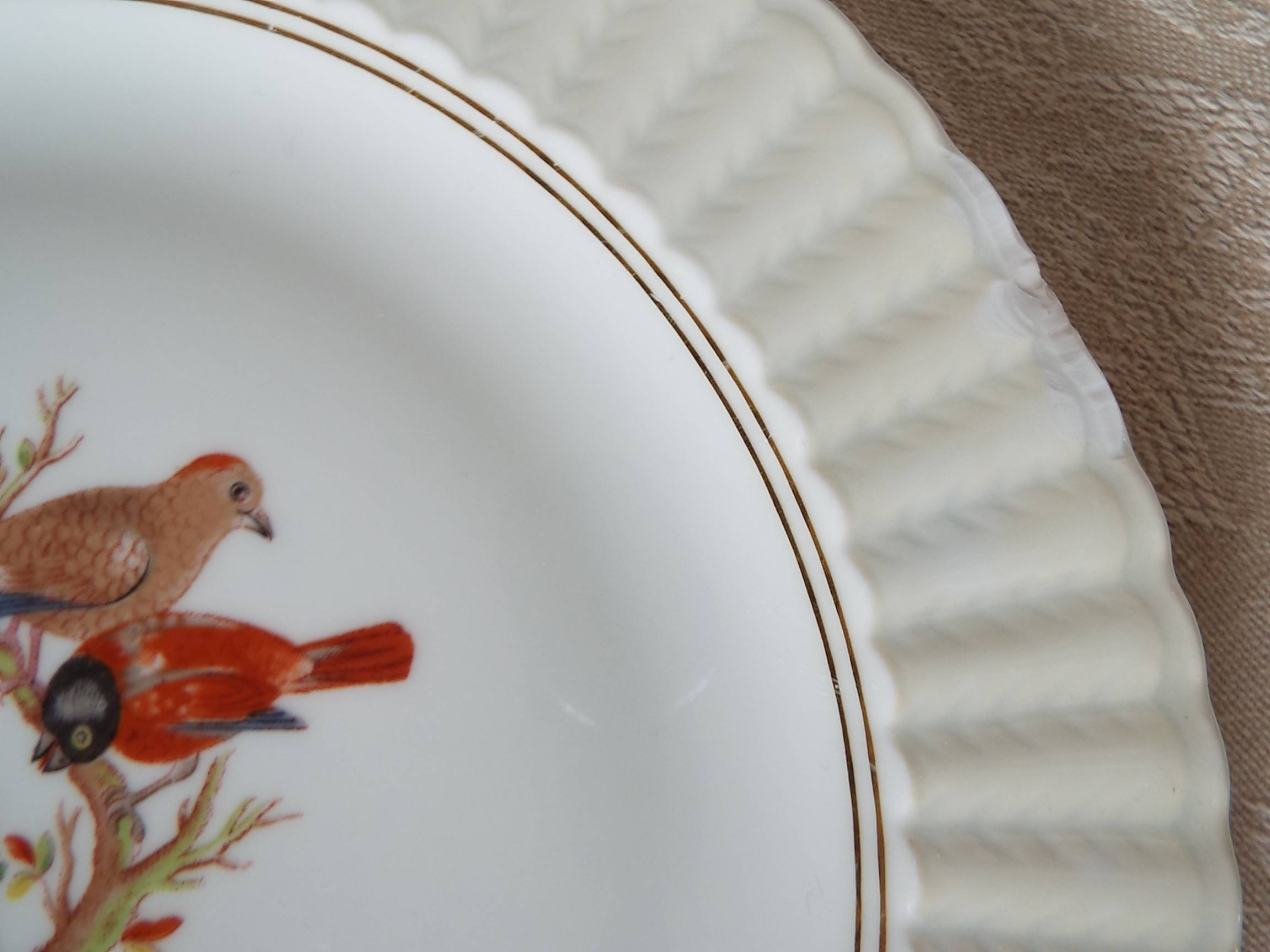 7 bird dessert plates