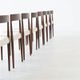 Kai Kristiansen set of twelve dining chairs rosewood Fritz Hansen Denmark 1961
