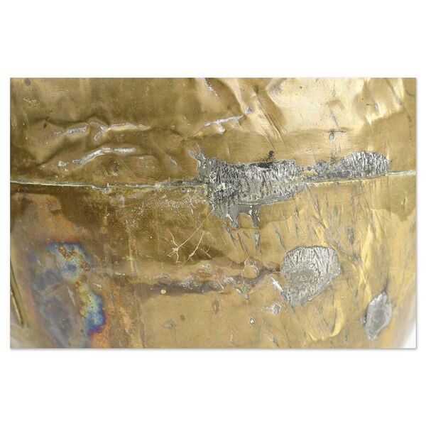 Cruche à lait en laiton et cuivre