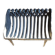 Ancienne grille berceau de cheminée en fonte 10-barres