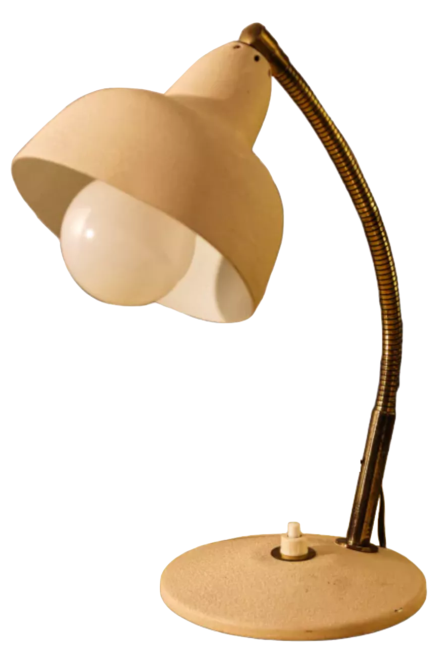 Flexible bedside lamp, Aluminor, 60s