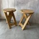 Pair of folding stools