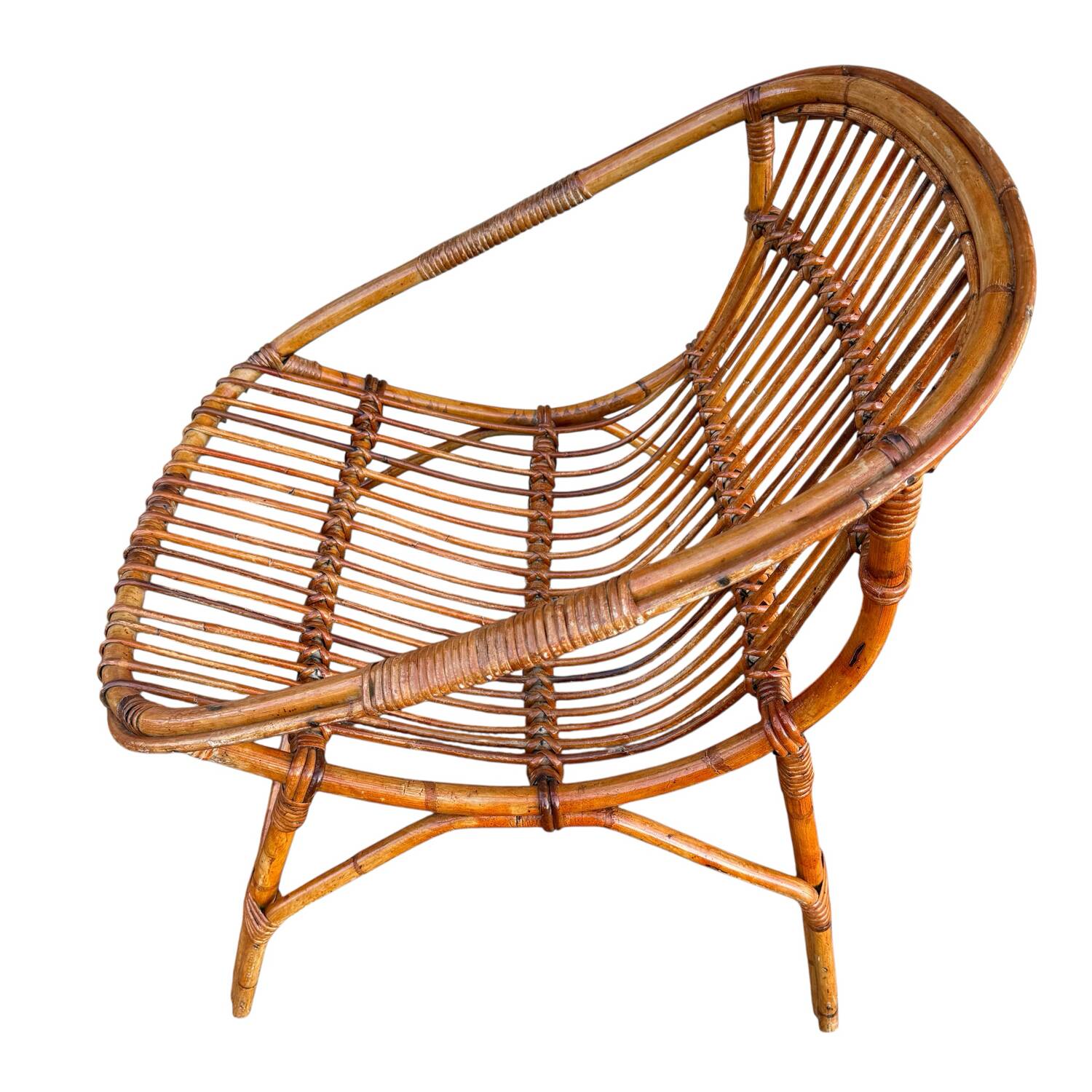 1960s Rattan Armchairs from France