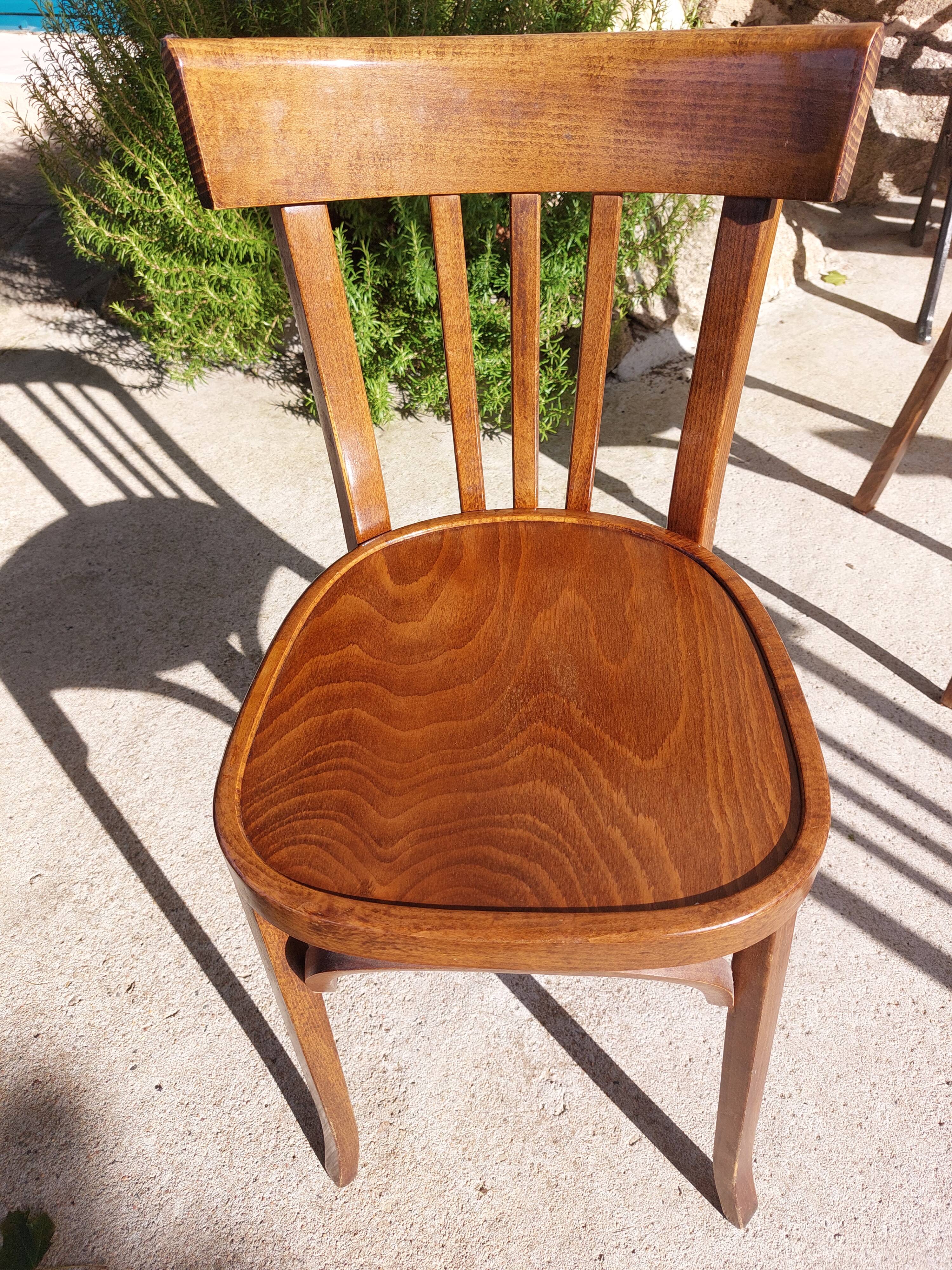 5 vintage Baumann bistro chairs