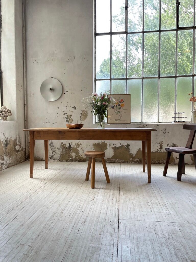 Farm table pine and walnut 2m