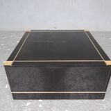 End design table black lacquer and talossel