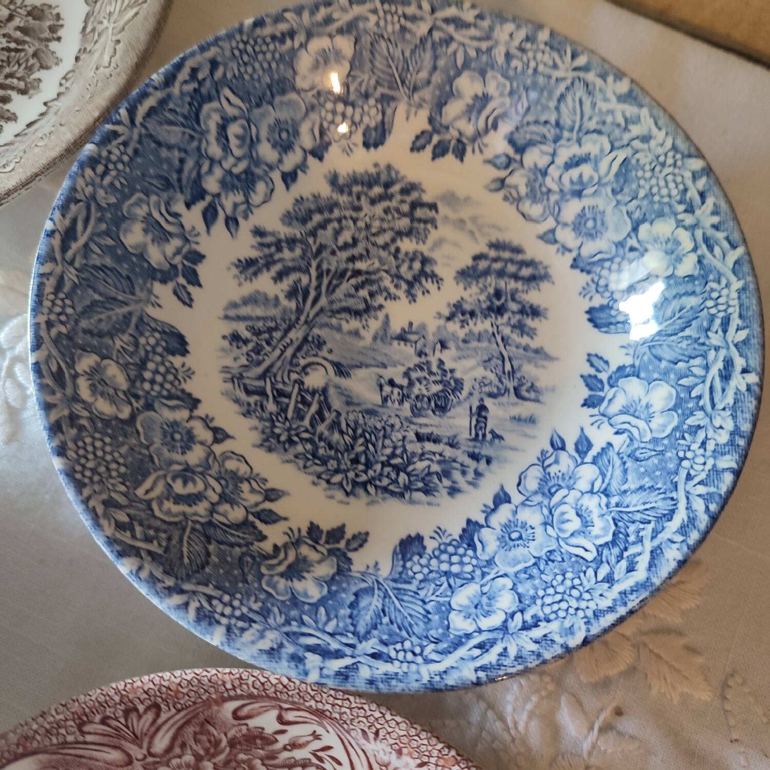 Four old bowls or cups from England