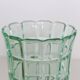 Vase en cristal vert, vintage français