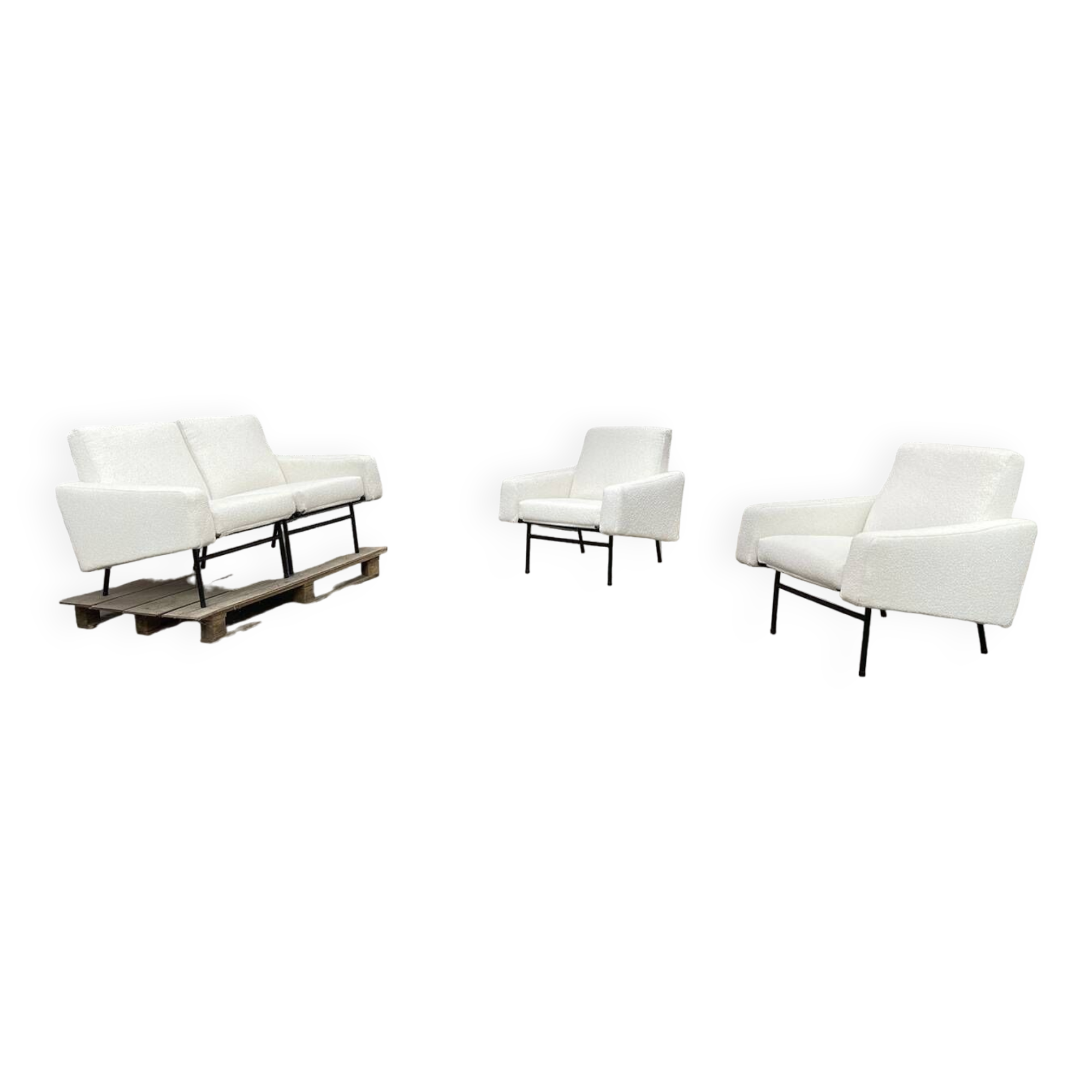 Pierre Guariche living room set for Airborne