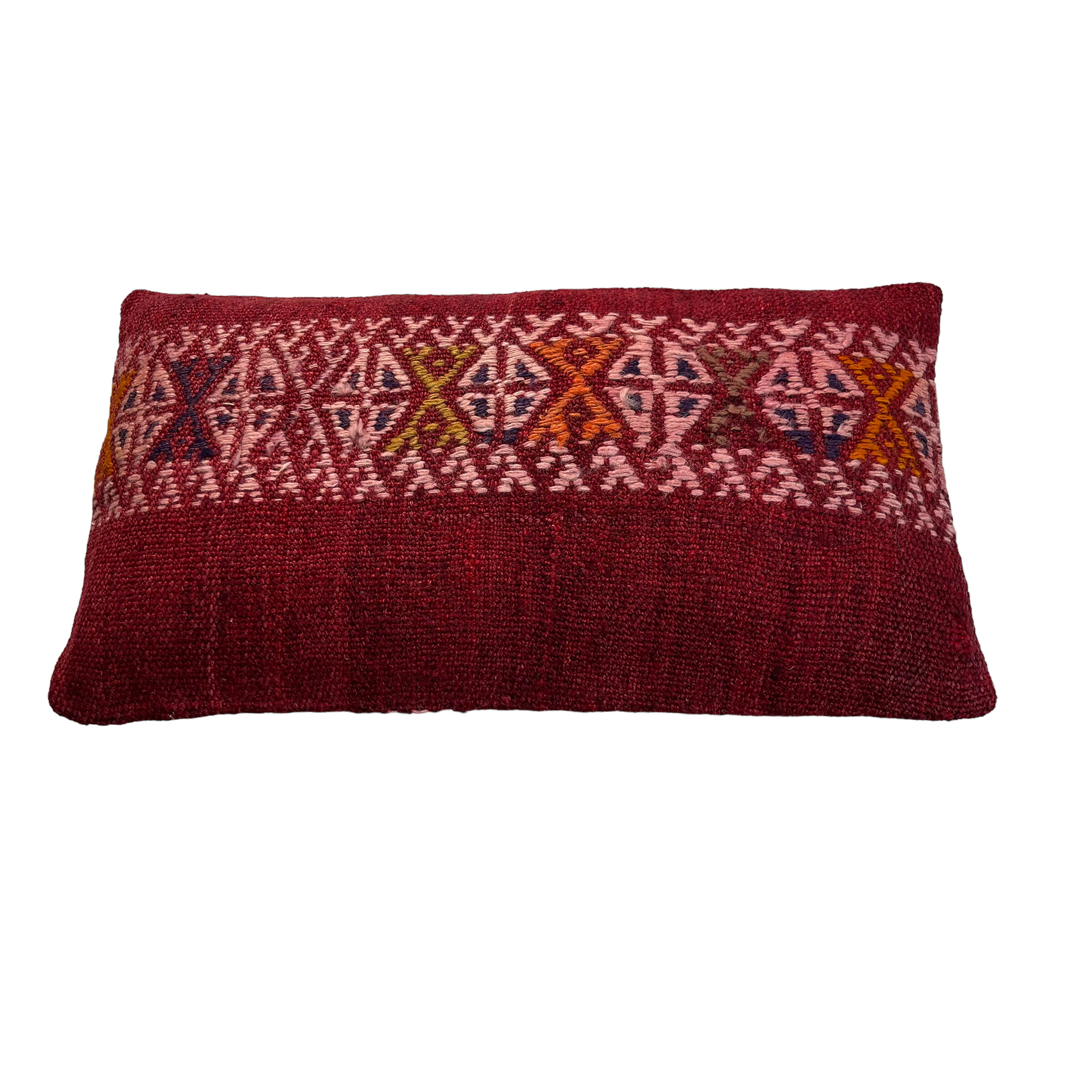 Vintage turkish kilim cushion cover, 30 x 50 cm