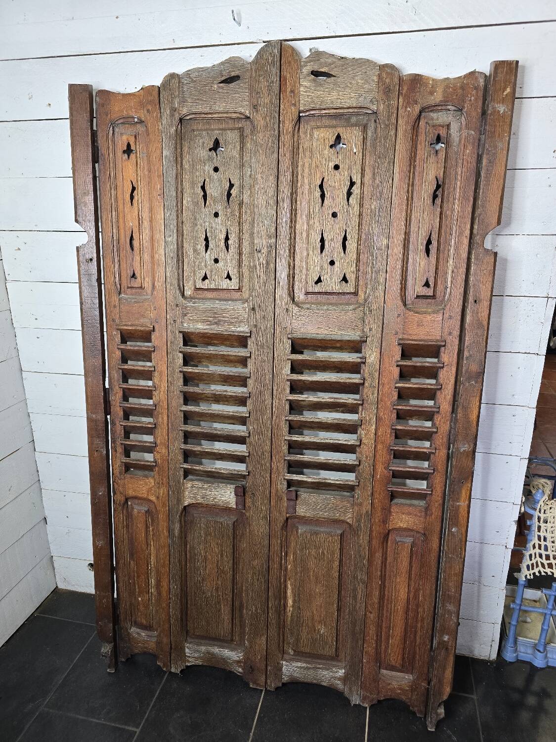 Volets en chêne