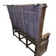Vintage corner bench in wood in Henri II style