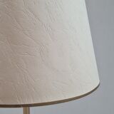 Tripod floor lamp in brass and bakelite 1950