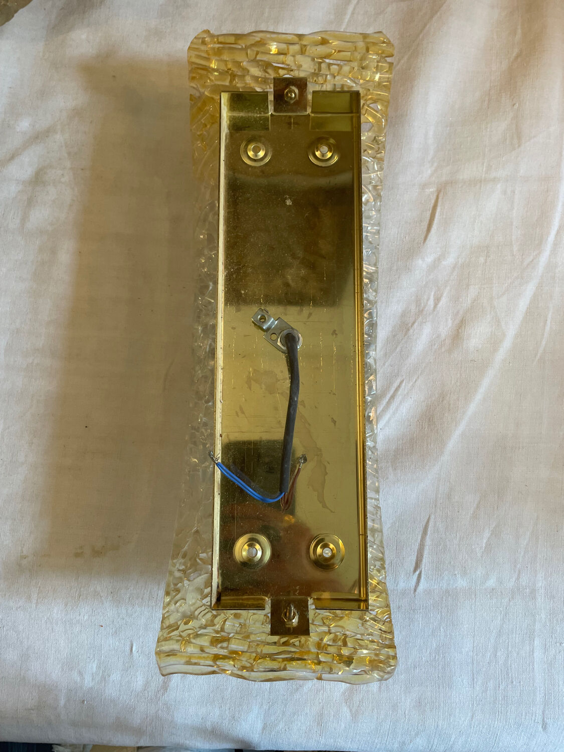 Worked glass wall lamp