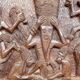 Important Monoxyle Panel, Bamoun Bas-Relief, Cameroon, Circa 1960