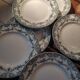 6 old plates in earthenware model Versailles